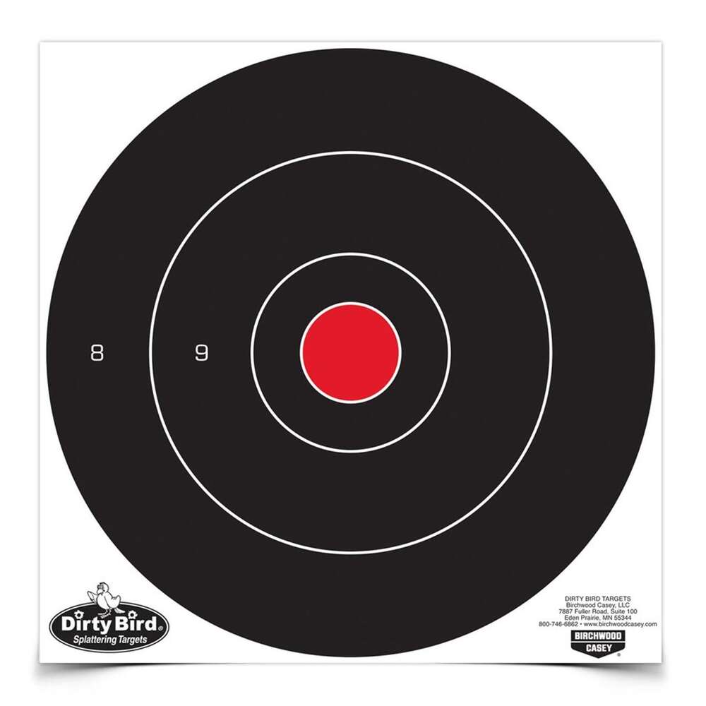 Targets Birchwood Casey Ready Series BC DIRTY BIRD 12in BULLS-EYE TARGET - 100 SHEETS